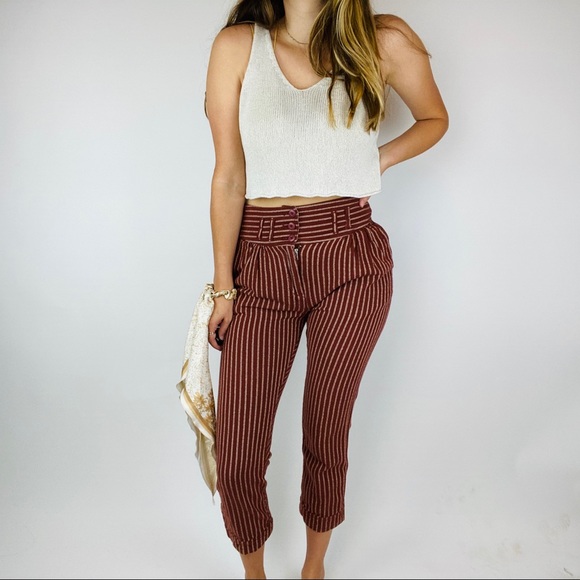 pleated skinny pants